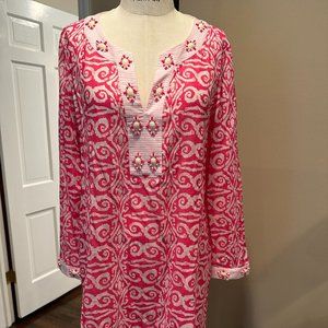 Vineyard Vines Salt Island Tile Print Cover-up Dress - Size S - NWT - Rt $128